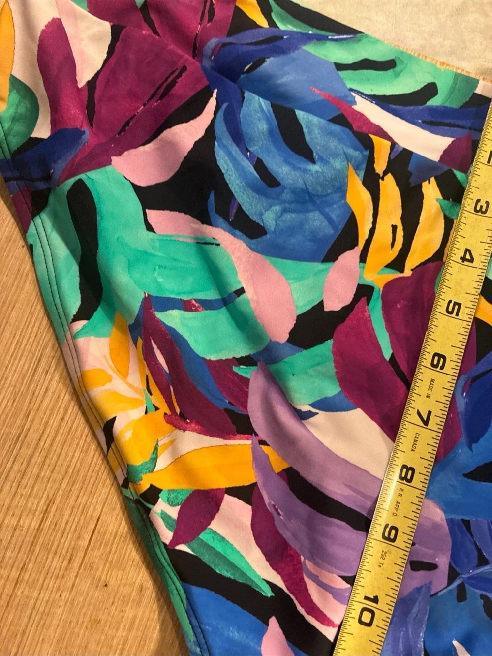Women’s Tropical Leaf Print Bikini Bottom - Multicolor NWT 1X